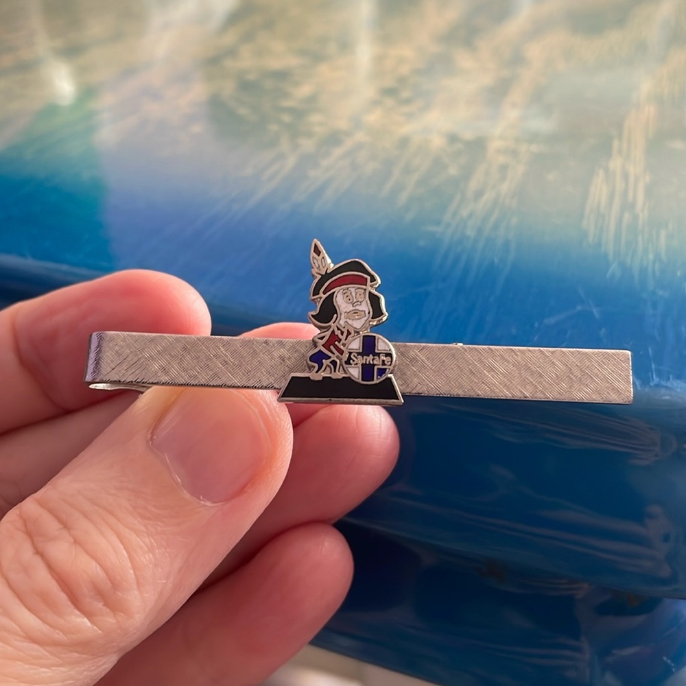 Vintage Santa Fe Railroad Tie Clip